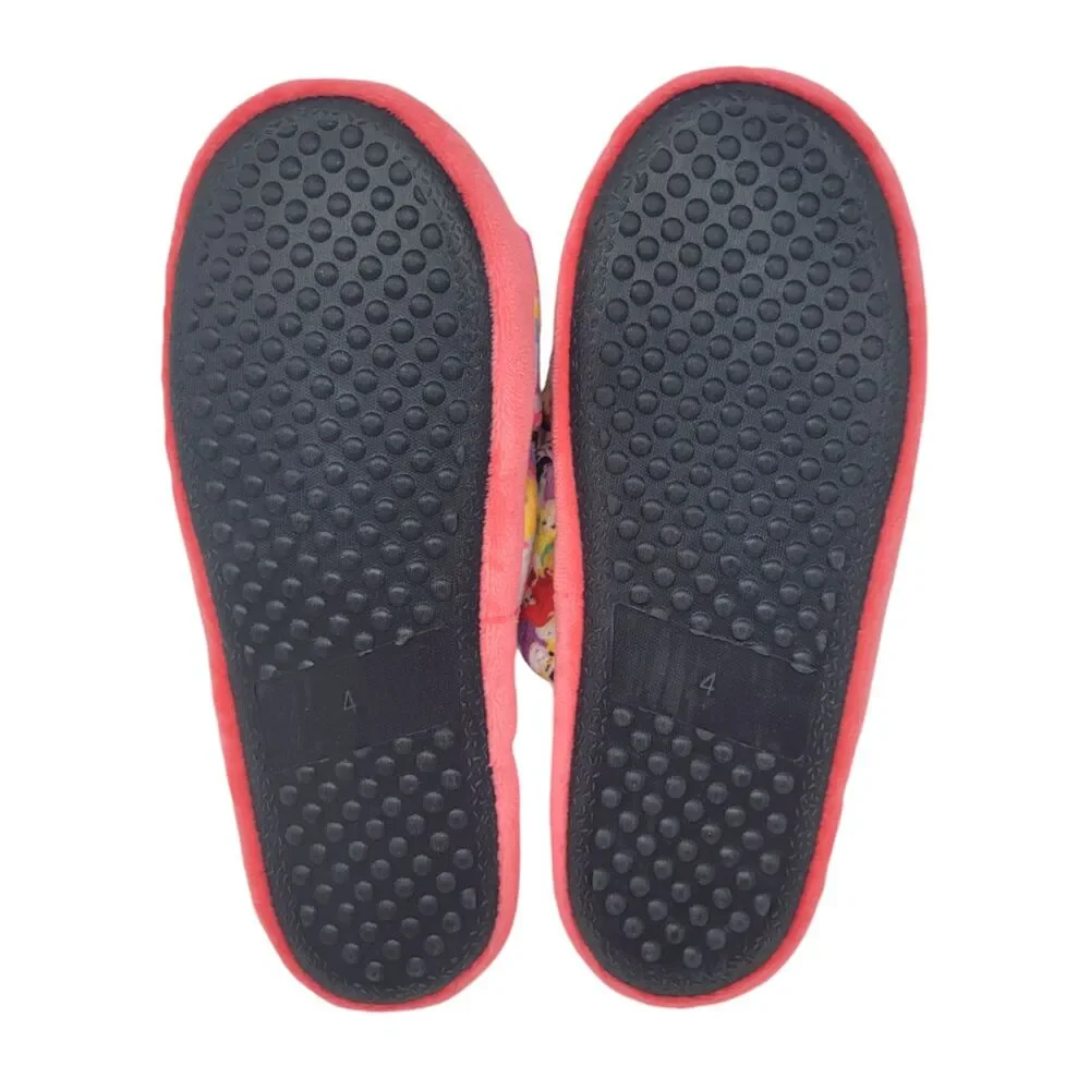Disney Princess Slippers House Shoes Girls size 4 Pink Soft NWT $29.99